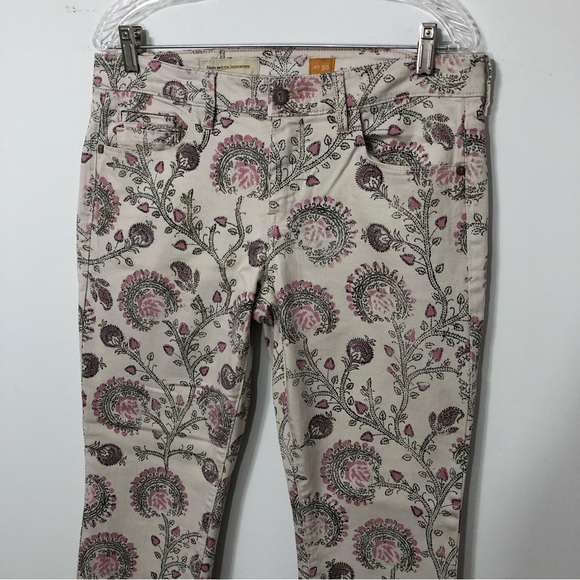 Anthropologie Pilcro Jeans NWOT Floral Zip Embroidered Pocket Size 30 - Picture 7 of 9